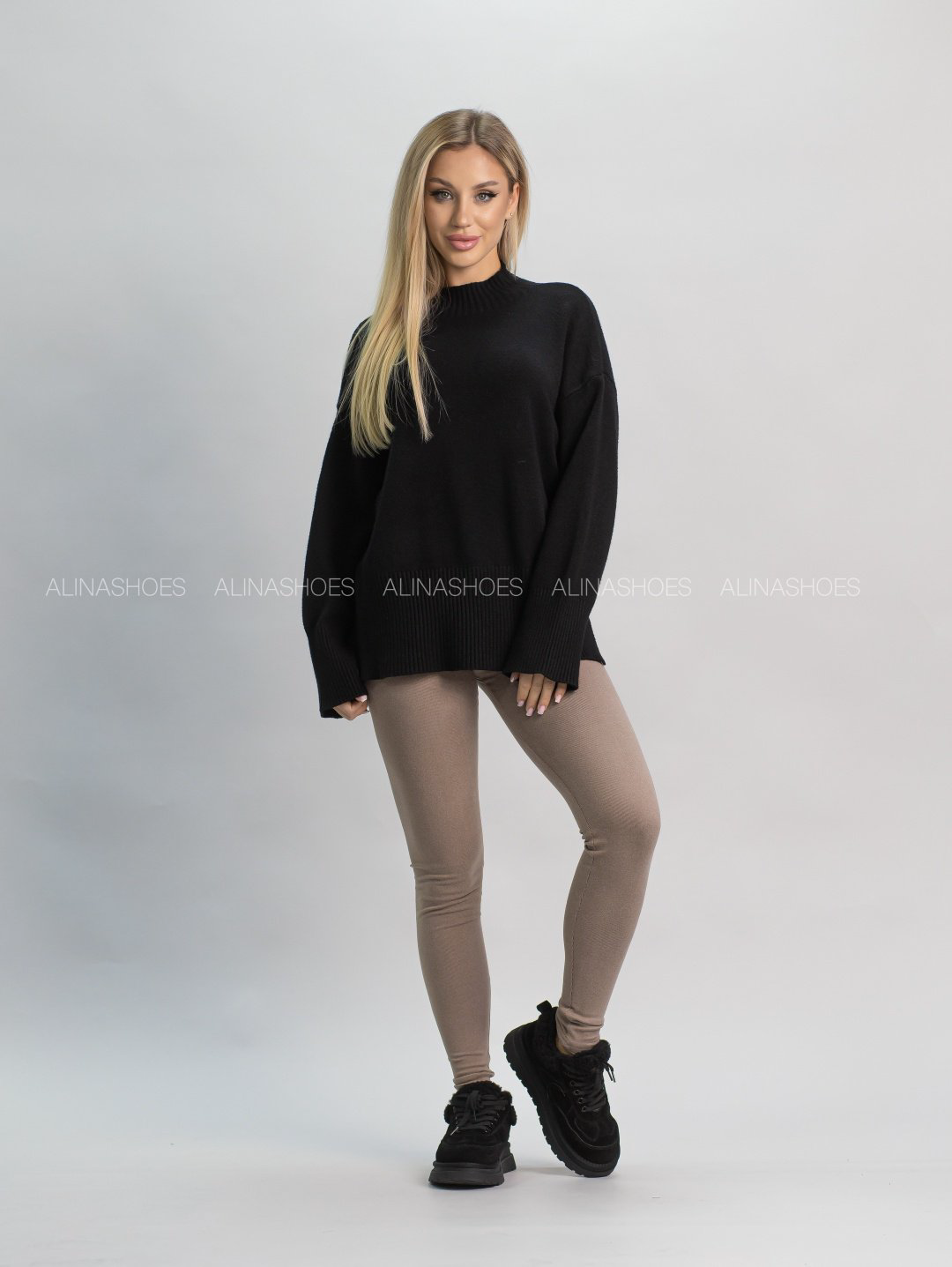 Леггинсы alinashoes коричневый купить,NaN