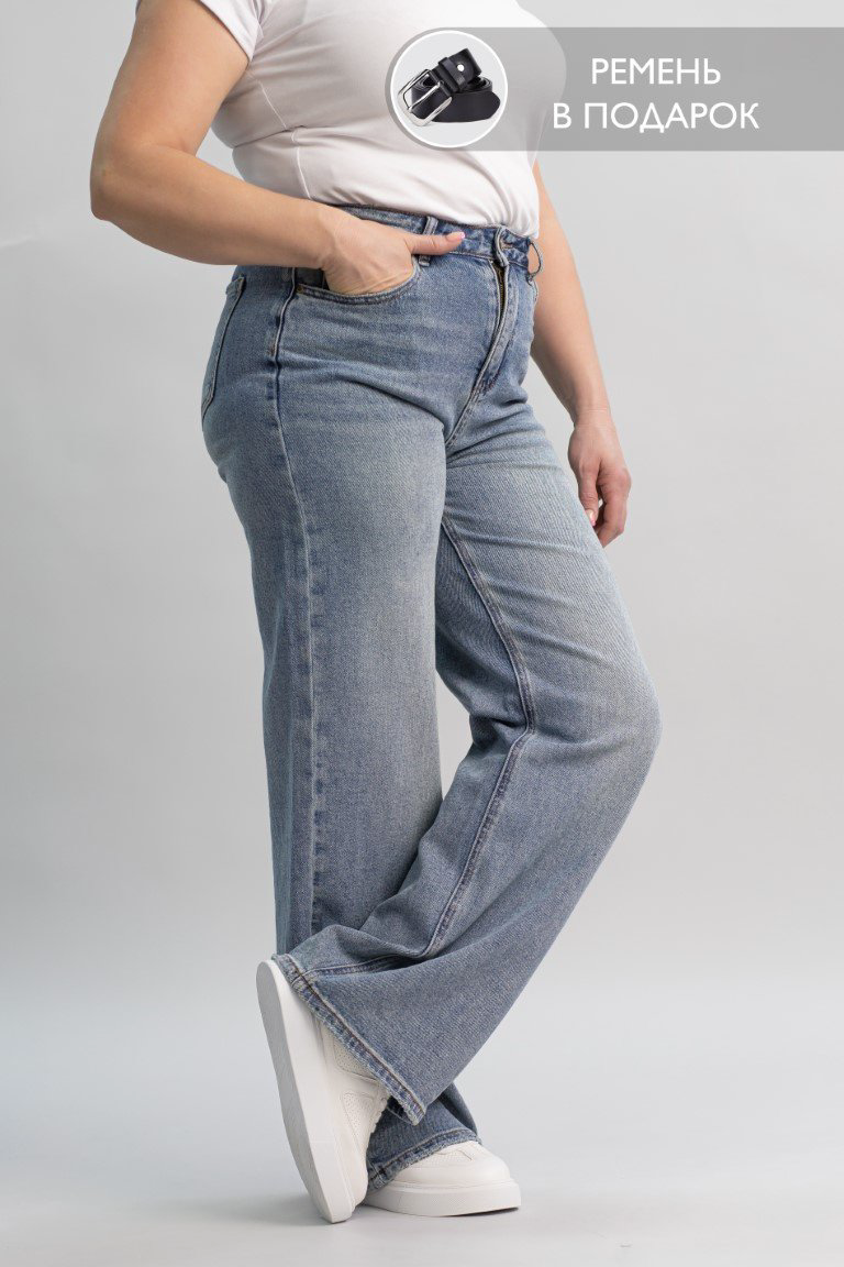 Джинсы прямые alinashoes голубой купить,NaN