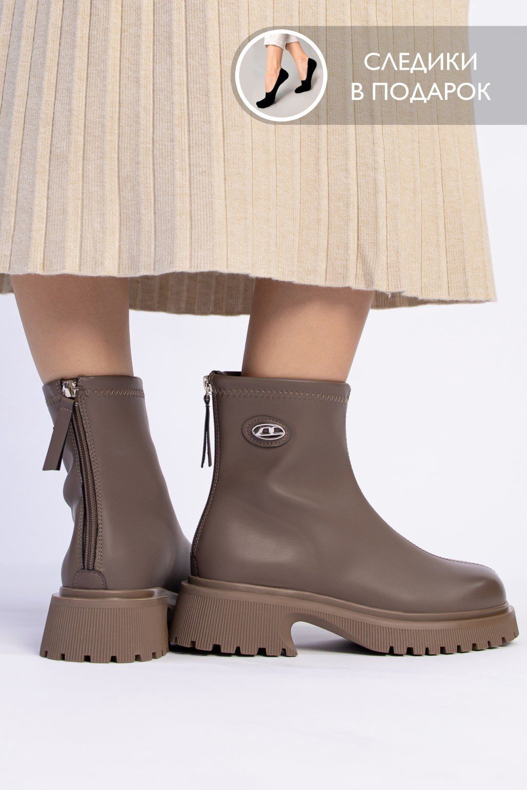 Ботинки alinashoes brown 35 купить,NaN