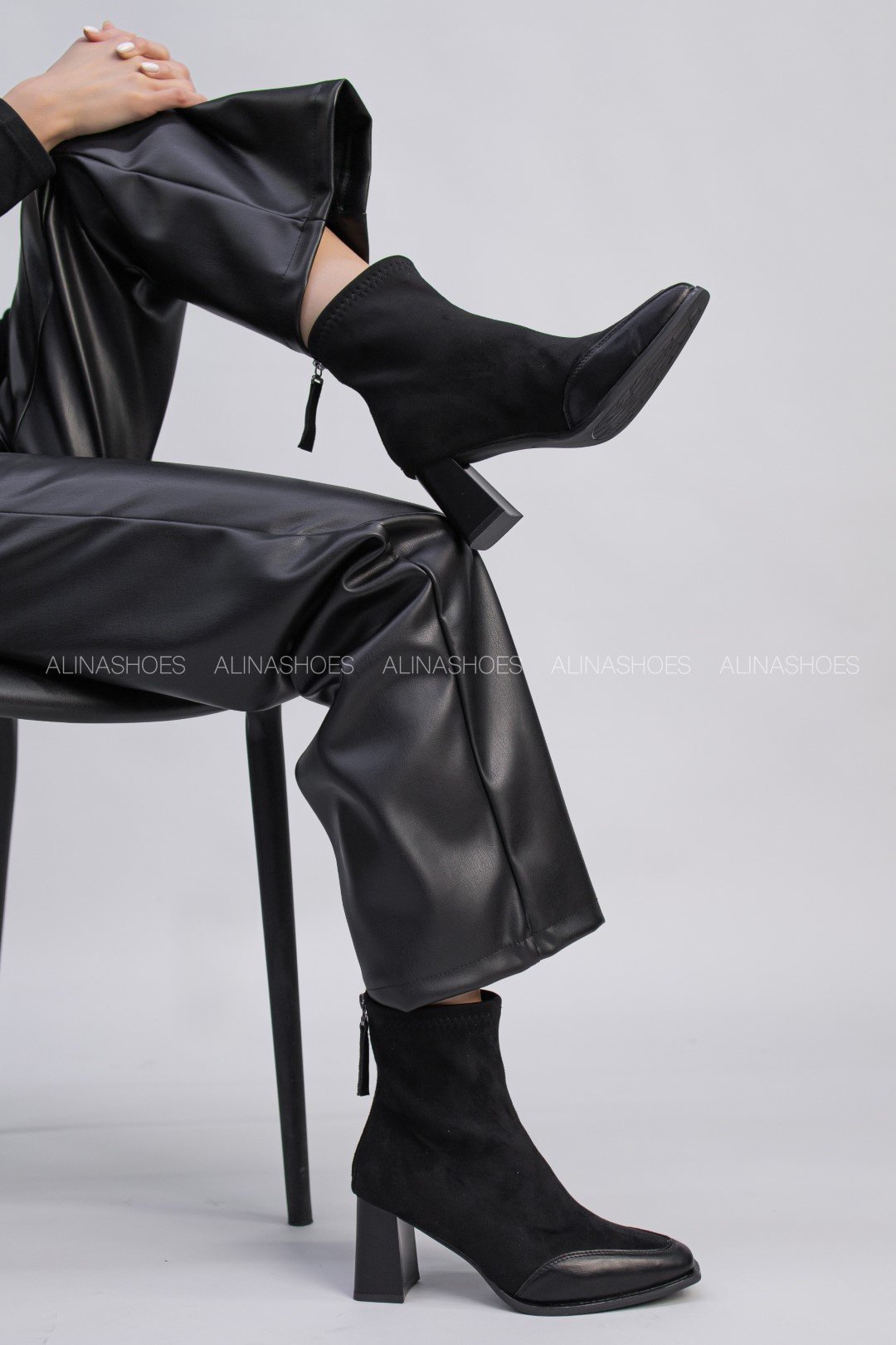 Ботильоны alinashoes black 35 купить,NaN