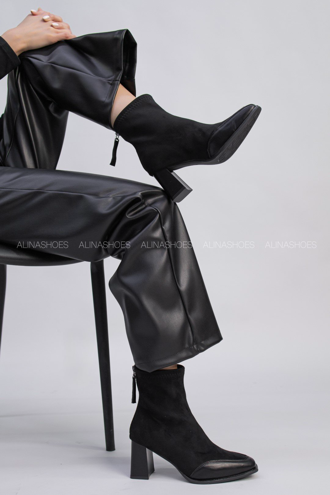 Ботильоны alinashoes black 35 купить,NaN