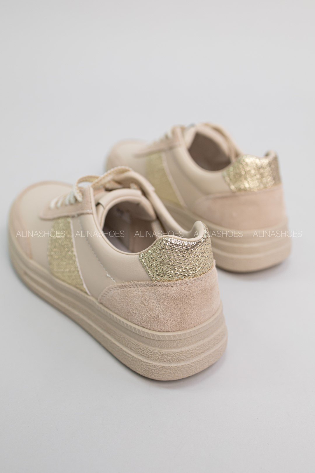 Кроссовки alinashoes бежевый купить,NaN