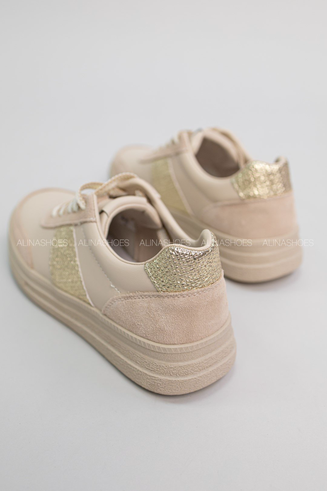 Кроссовки alinashoes бежевый купить,NaN