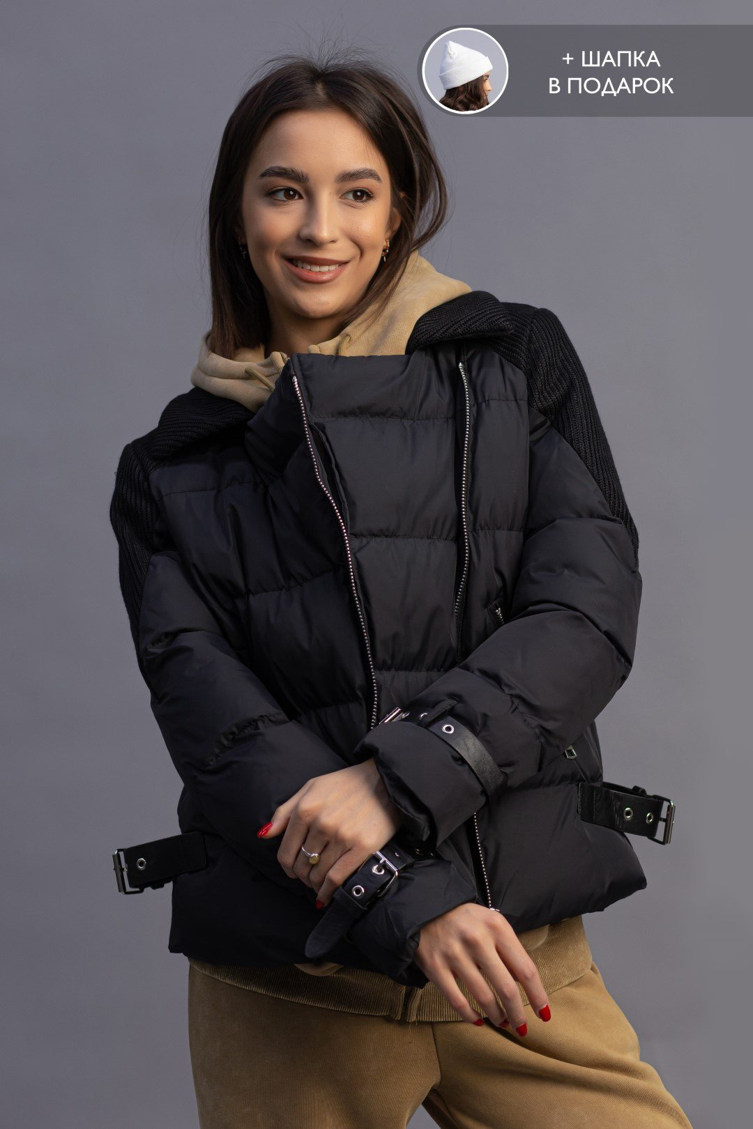 Зимняя куртка alinashoes черный купить,NaN