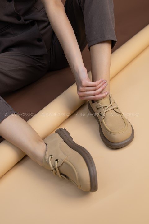 Мокасины alinashoes бежевый купить,NaN