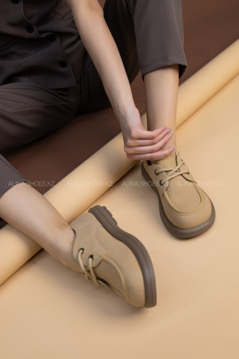 Мокасины alinashoes бежевый купить,NaN