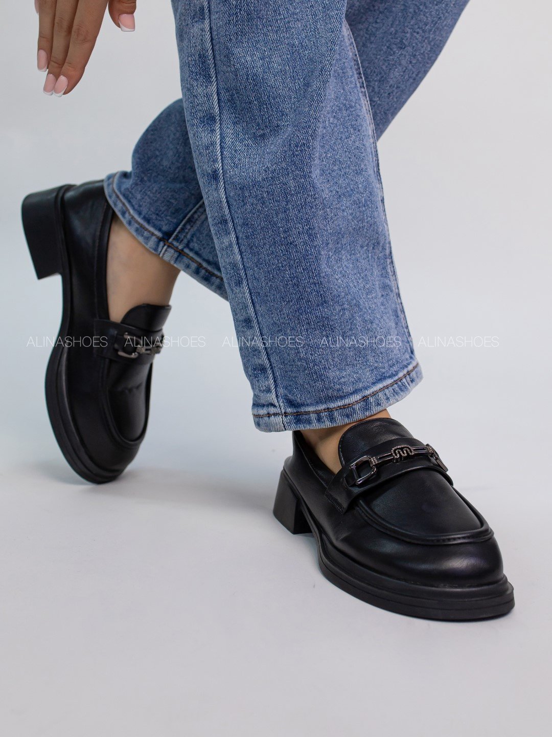 Лоферы alinashoes black 37 купить,NaN