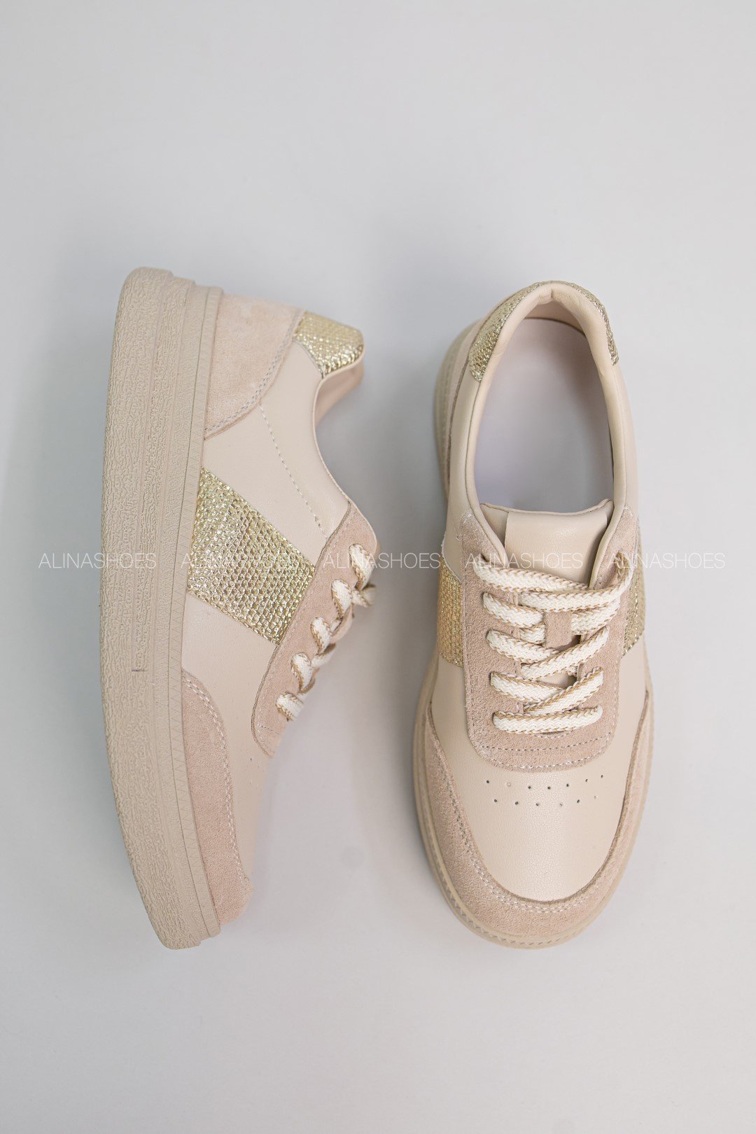 Кроссовки alinashoes бежевый купить,NaN