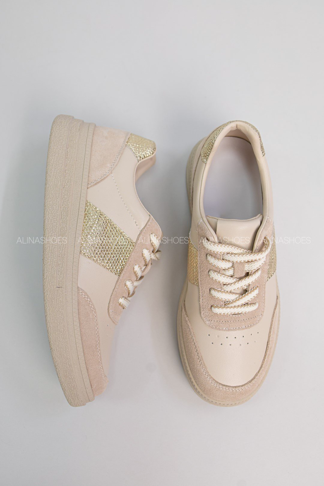 Кроссовки alinashoes бежевый купить,NaN