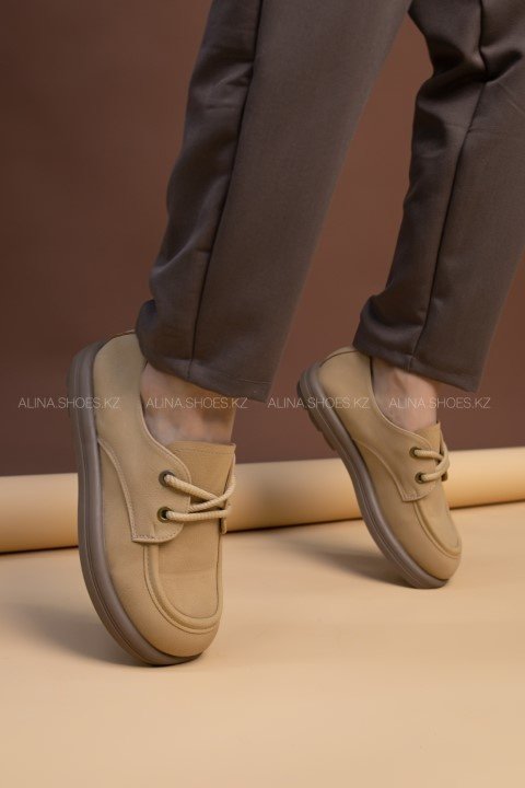 Мокасины alinashoes бежевый купить,NaN