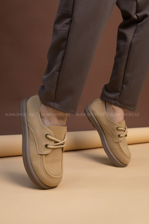 Мокасины alinashoes бежевый купить,NaN