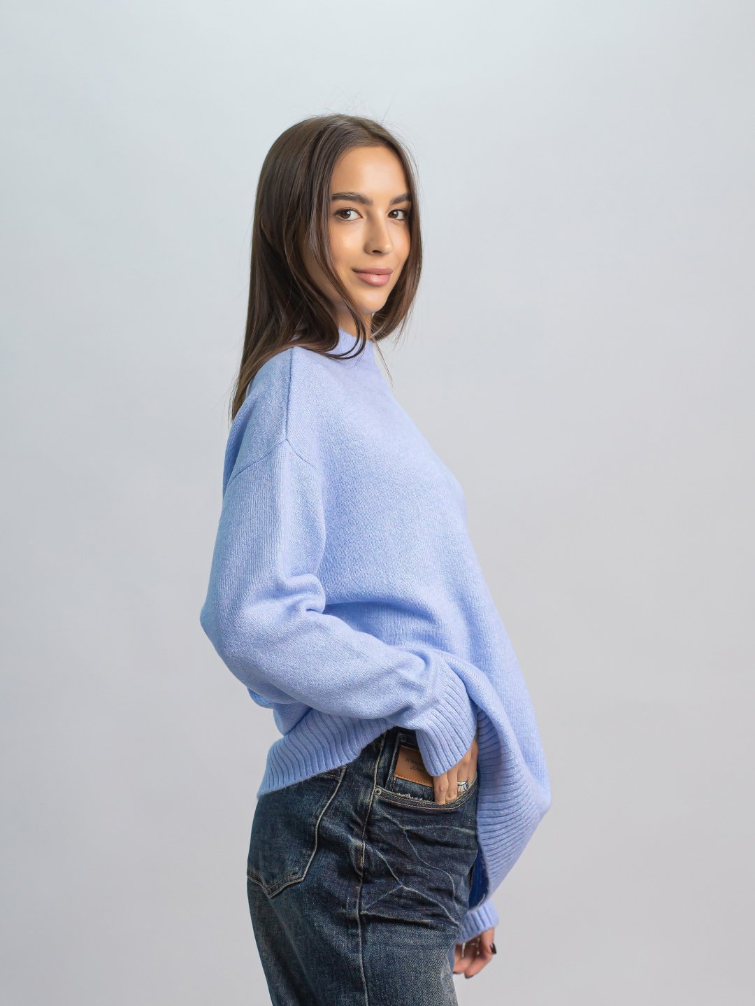 Джемпер alinashoes голубой купить,NaN