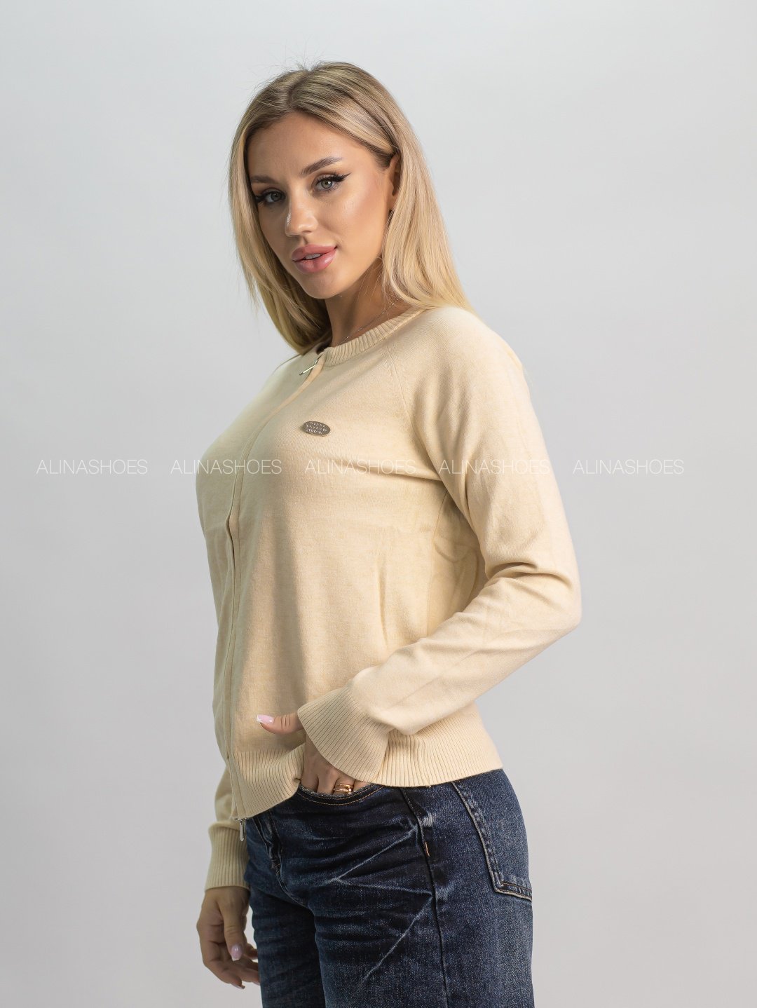 Кофта alinashoes бежевый купить,NaN