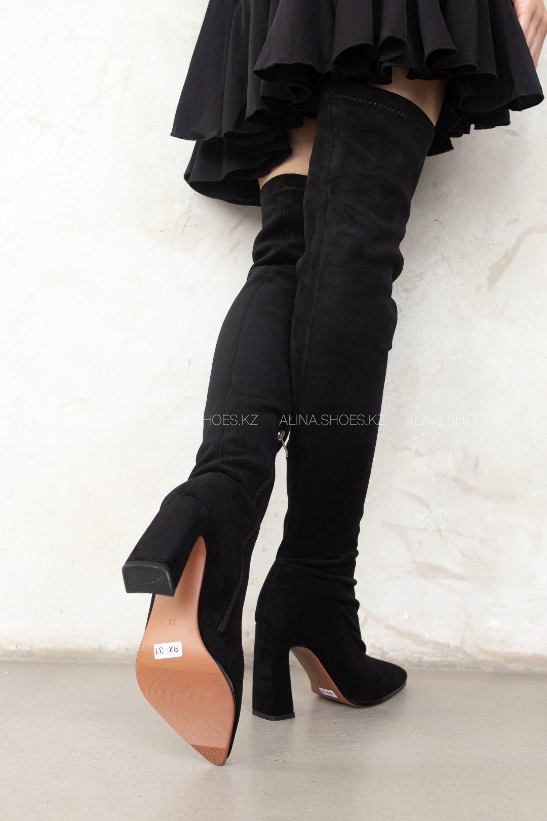 Ботфорты alinashoes black 38 купить,NaN