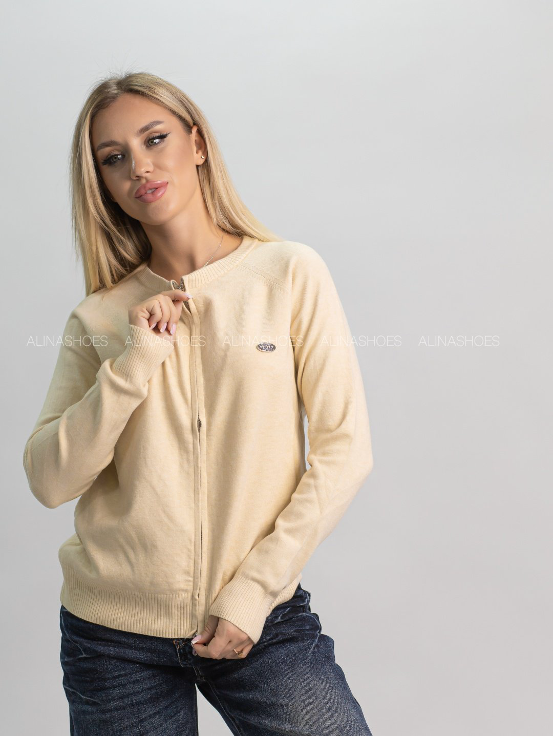Кофта alinashoes бежевый купить,NaN
