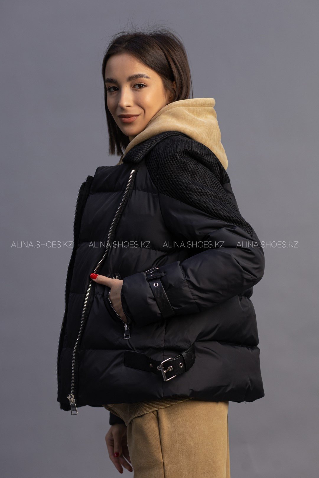 Зимняя куртка alinashoes черный купить,NaN