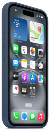 Чехол Apple для Apple iPhone 16 синий купить,NaN