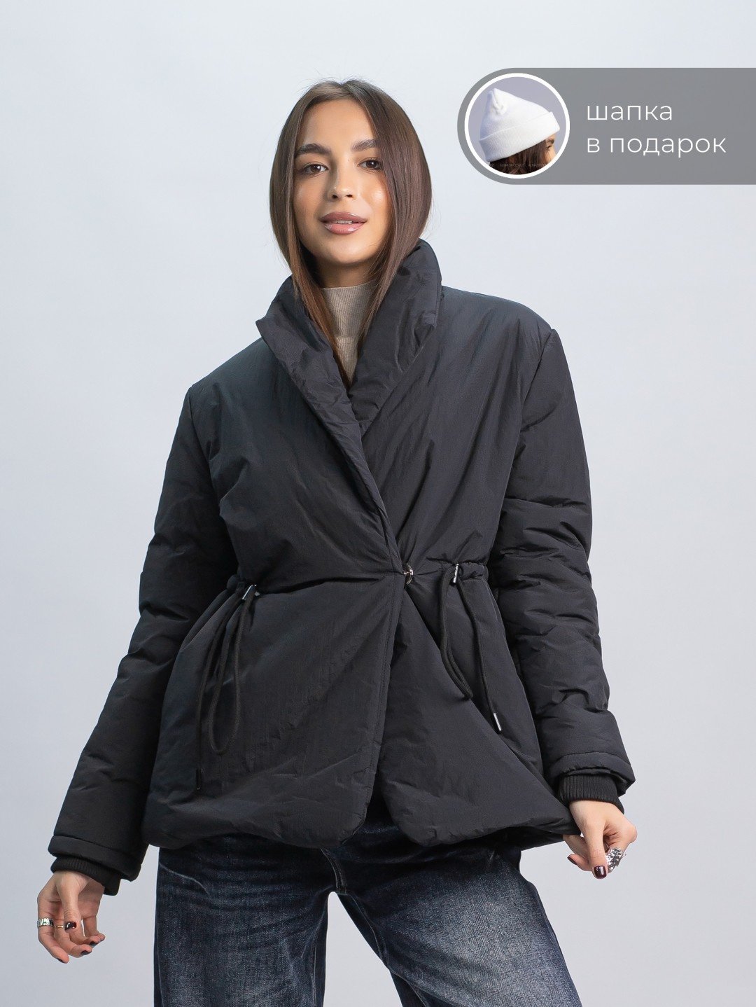 Демисезонная куртка alinashoes черный купить,NaN