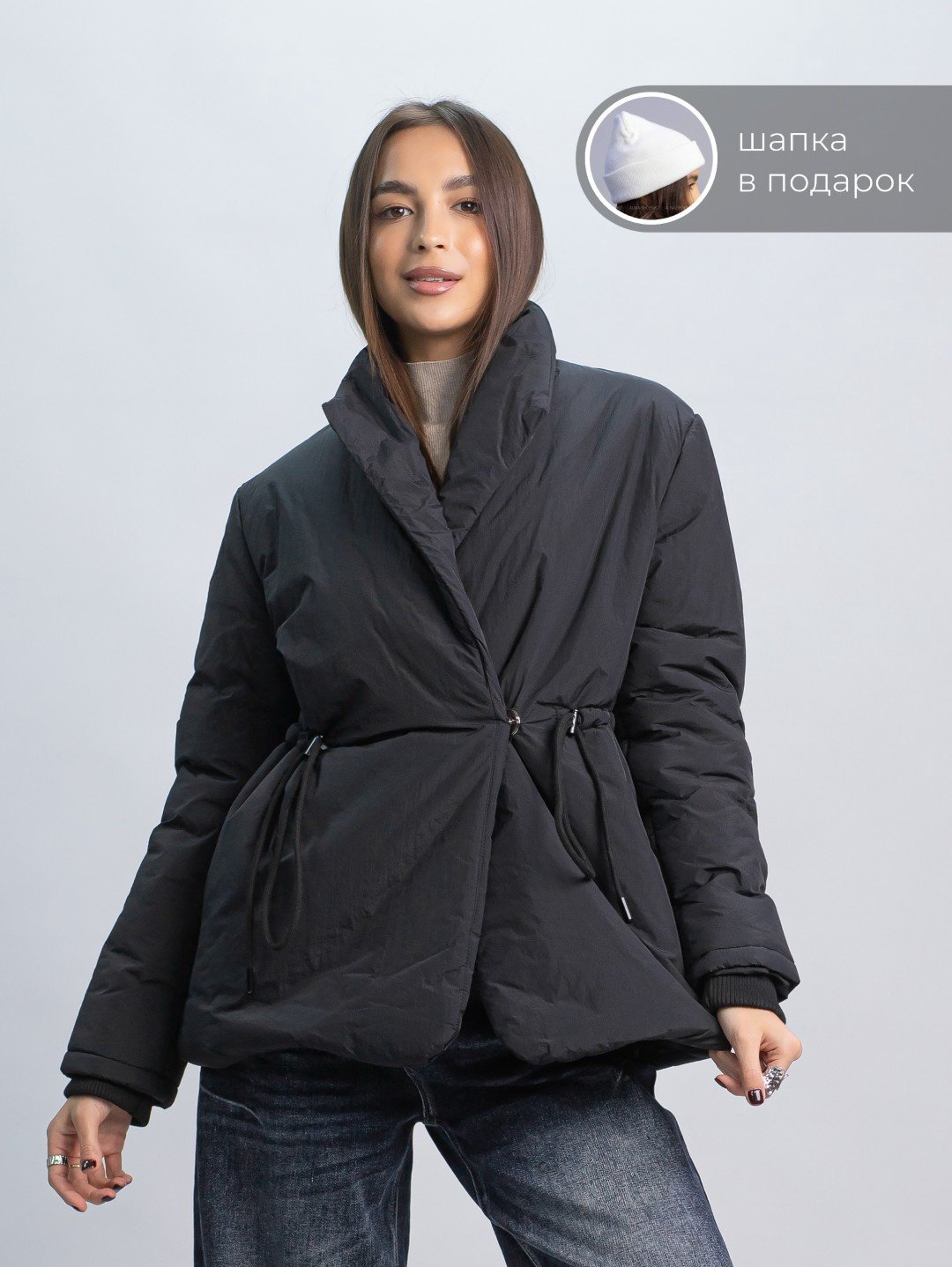 Демисезонная куртка alinashoes черный купить,NaN