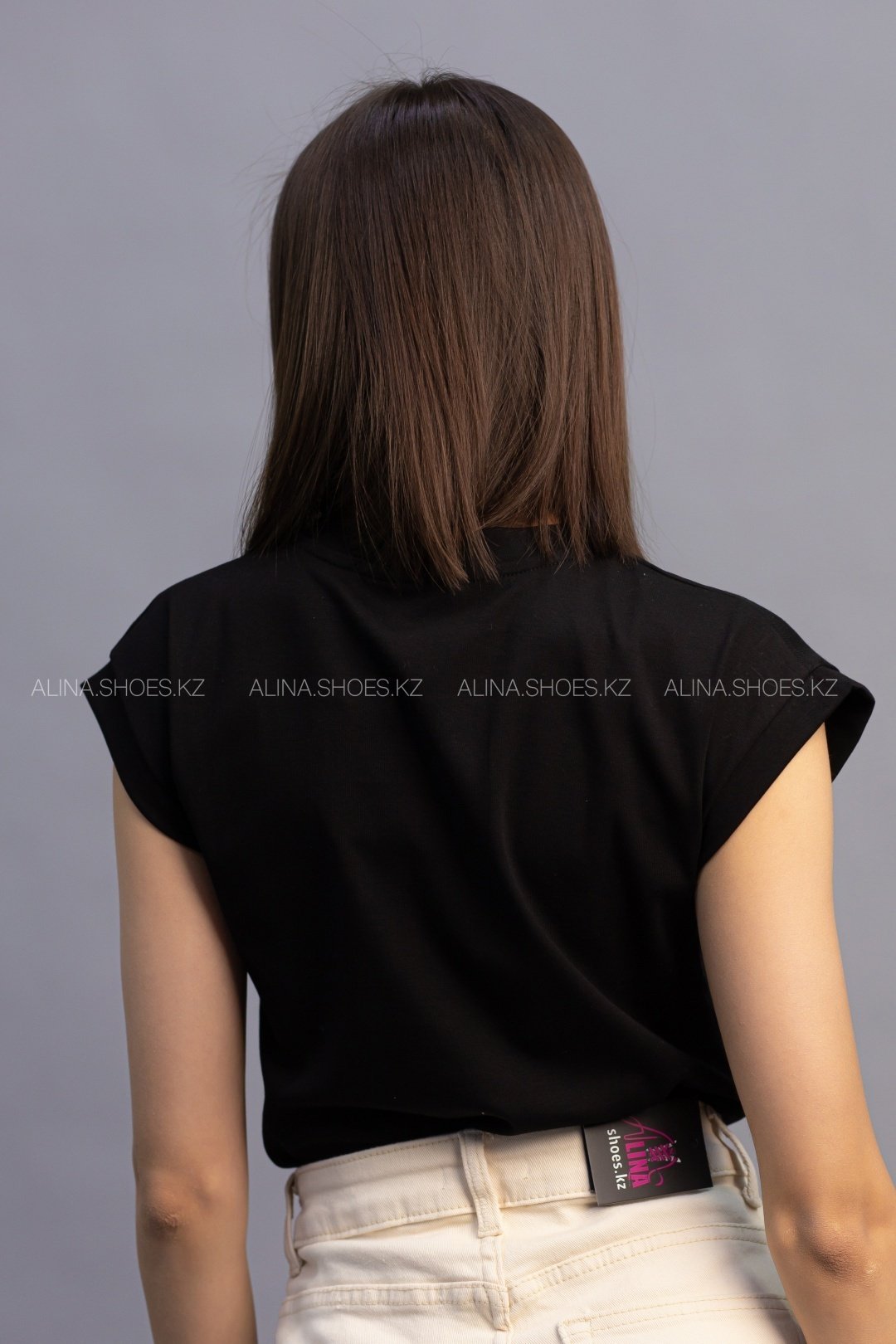 Футболка alinashoes без принта черная one size купить,NaN