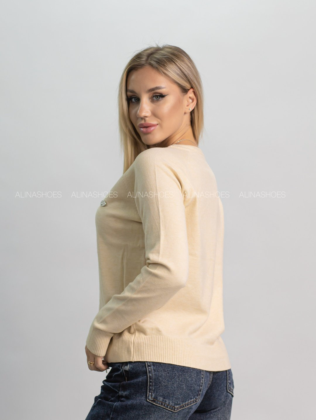 Кофта alinashoes бежевый купить,NaN