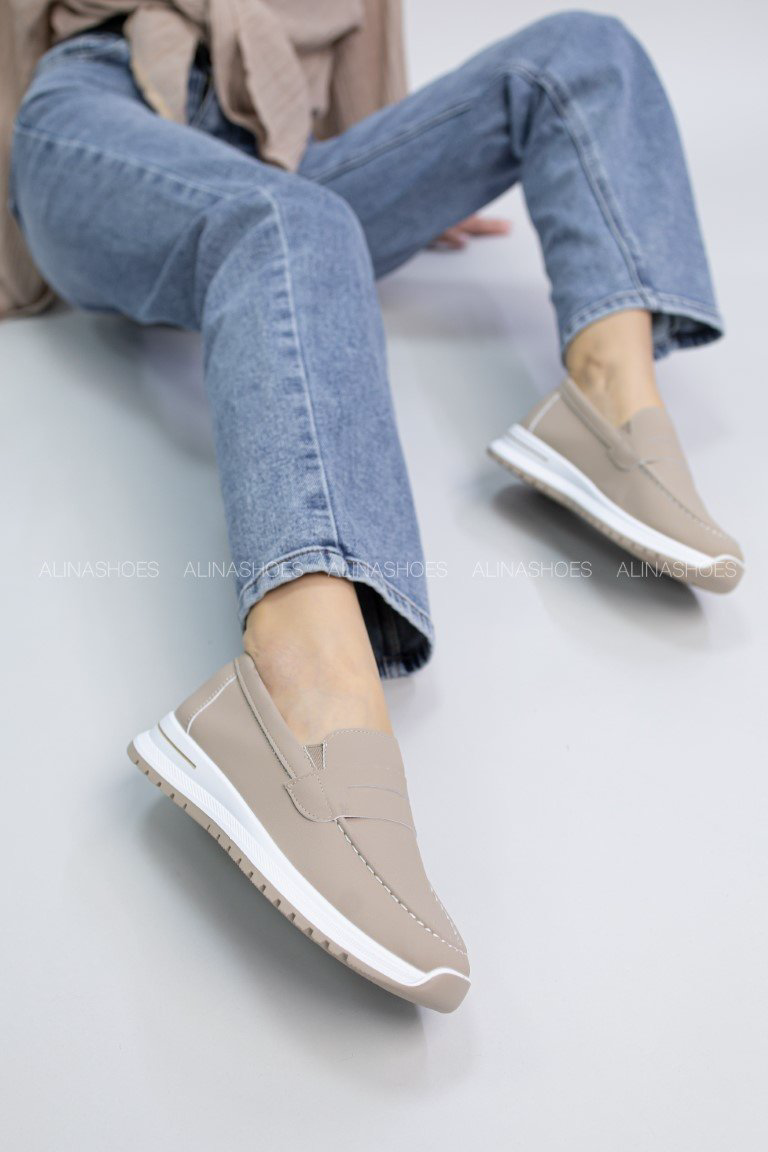 Мокасины alinashoes бежевый купить,NaN