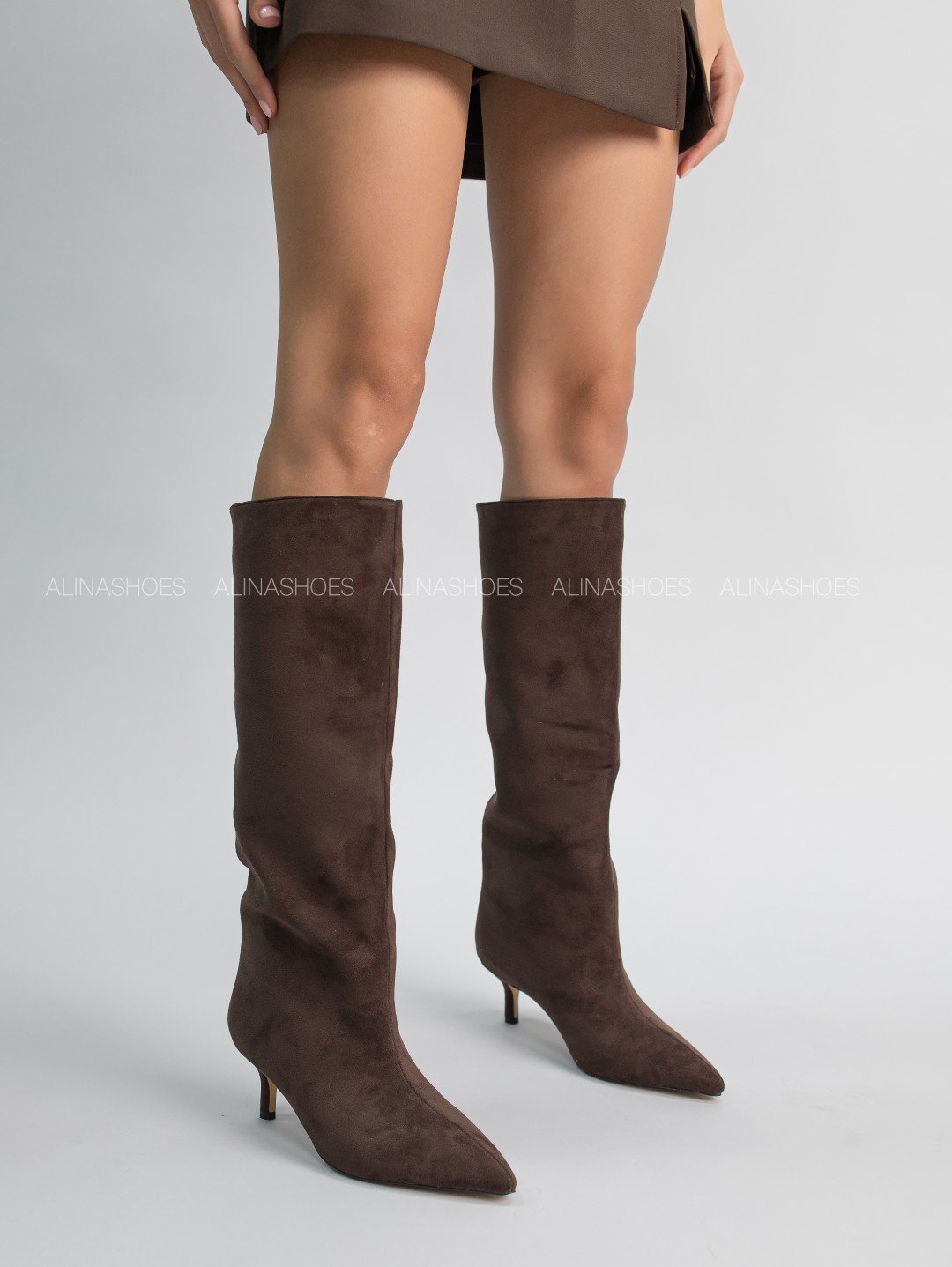 Сапоги alinashoes brown 36 купить,NaN