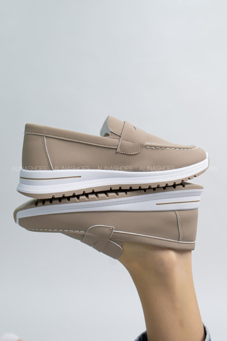 Мокасины alinashoes бежевый купить,NaN