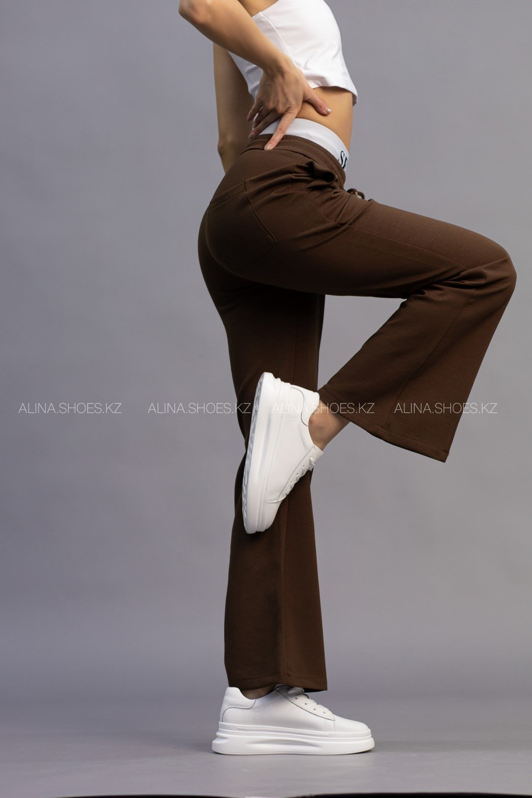 Повседневные брюки alinashoes бронзовый купить,NaN