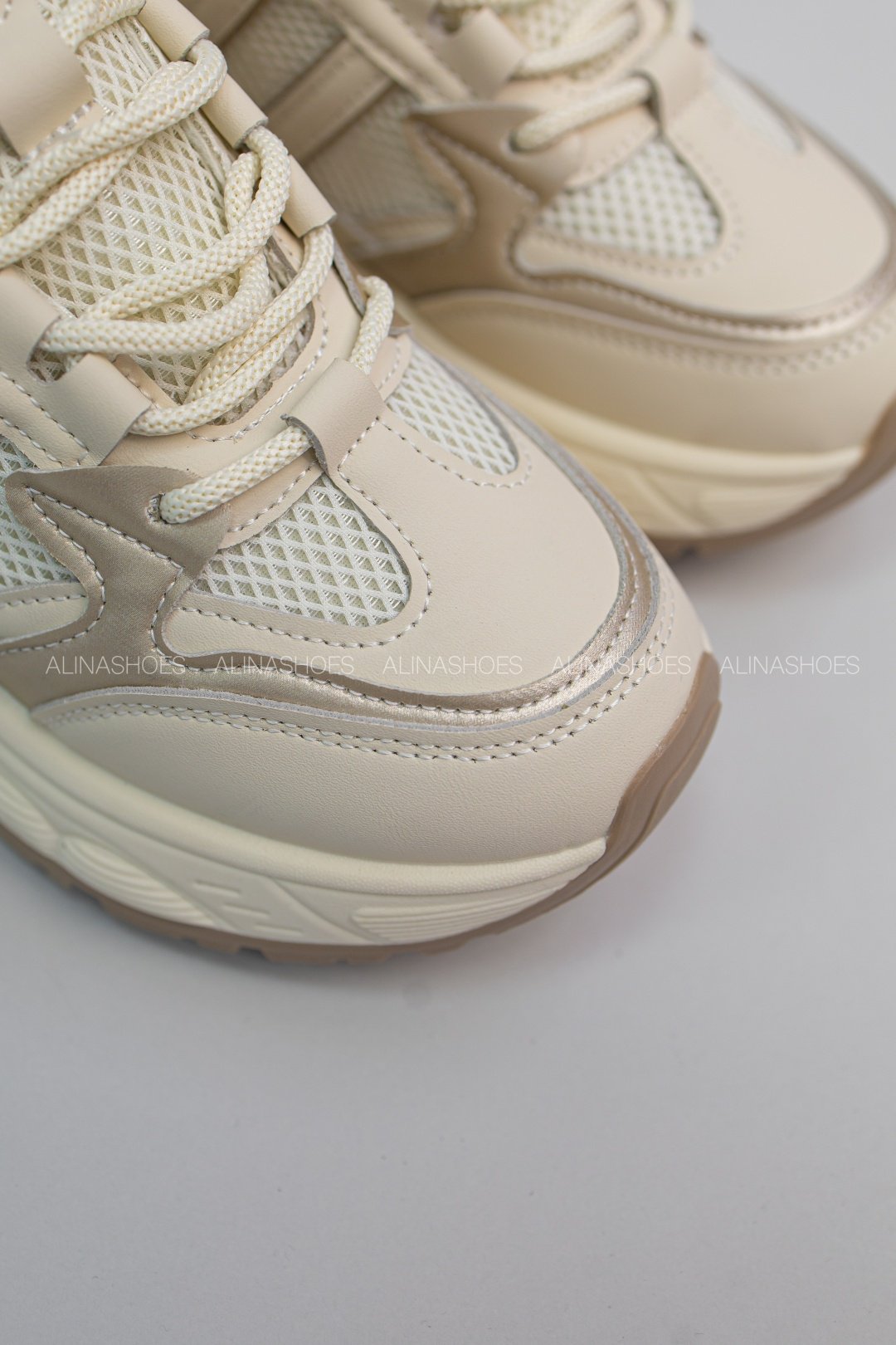 Кроссовки alinashoes бежевый купить,NaN