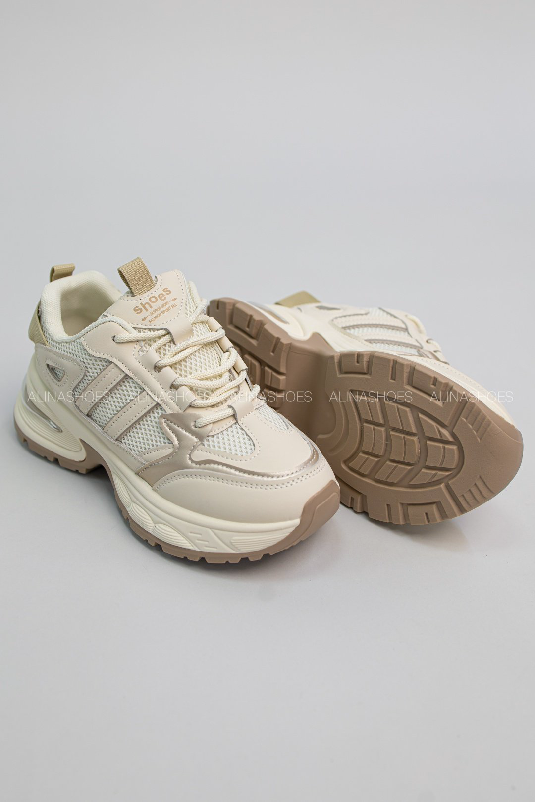 Кроссовки alinashoes бежевый купить,NaN