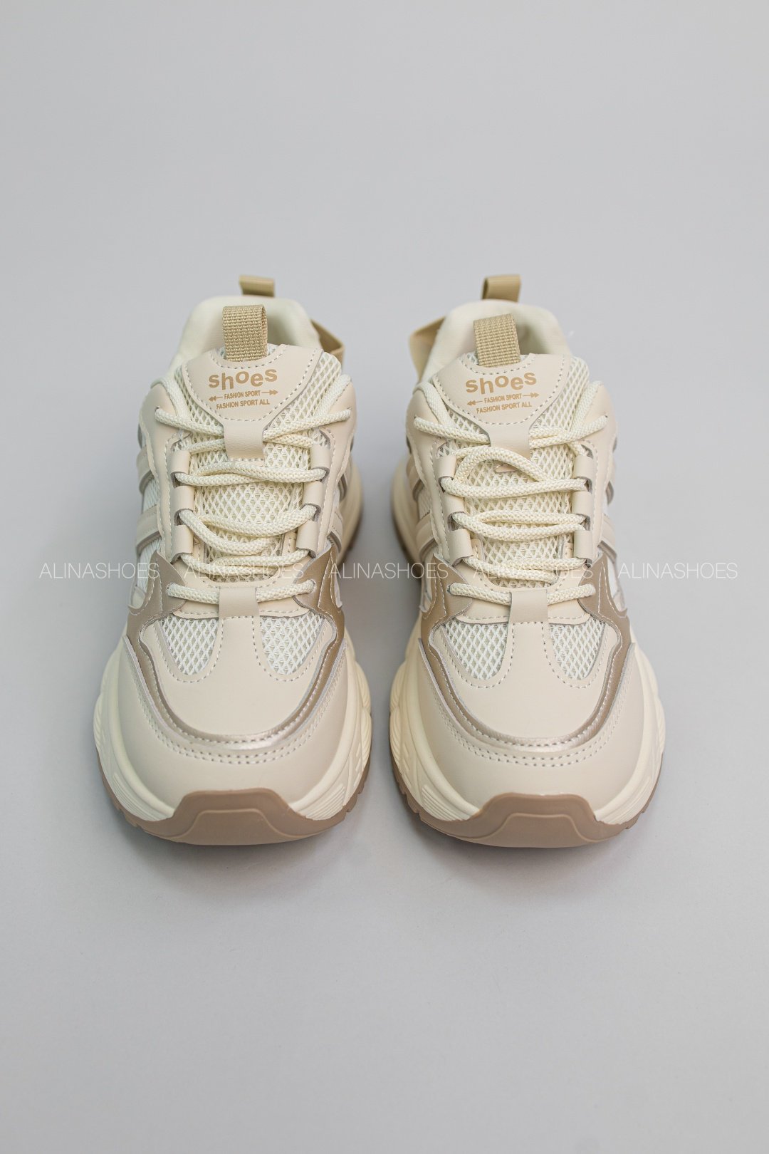 Кроссовки alinashoes бежевый купить,NaN