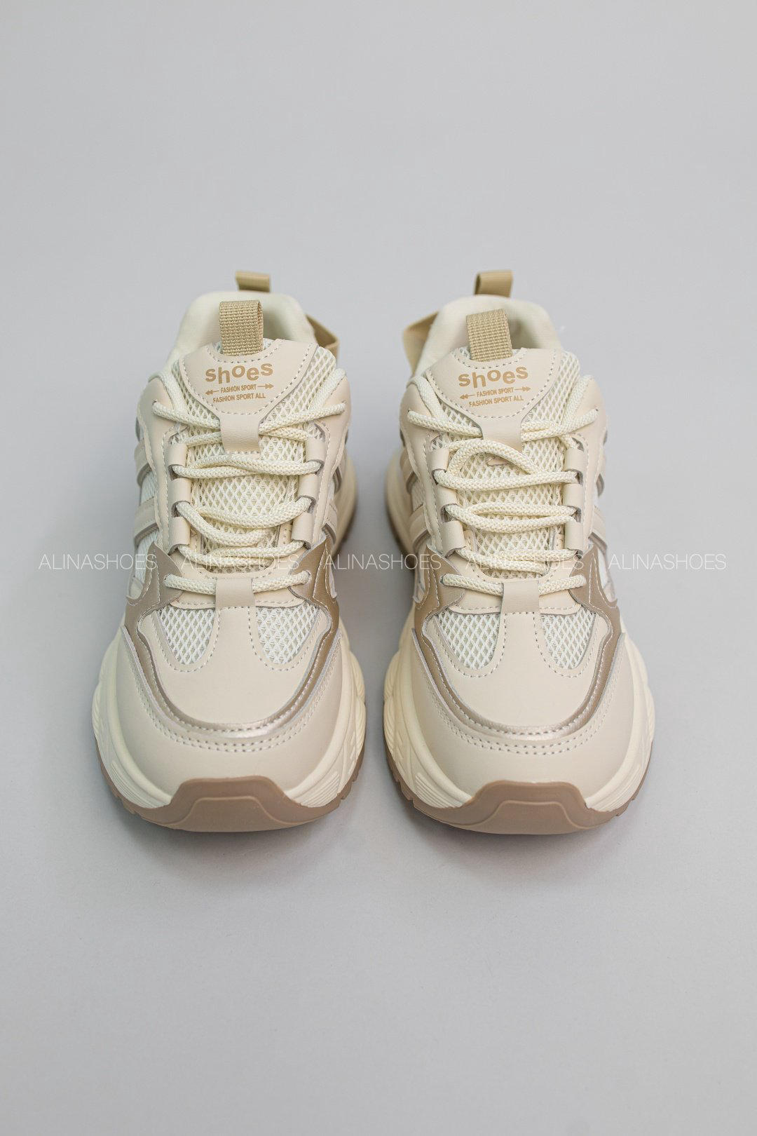 Кроссовки alinashoes бежевый купить,NaN