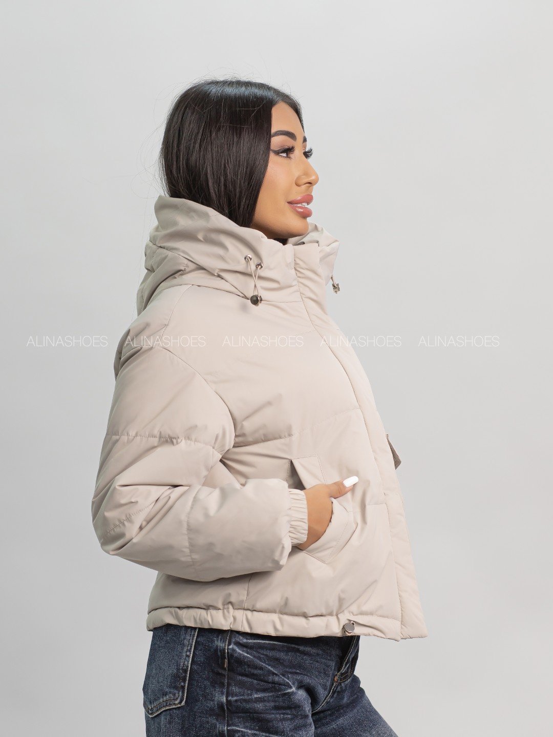 Демисезонная куртка alinashoes бежевый купить,NaN