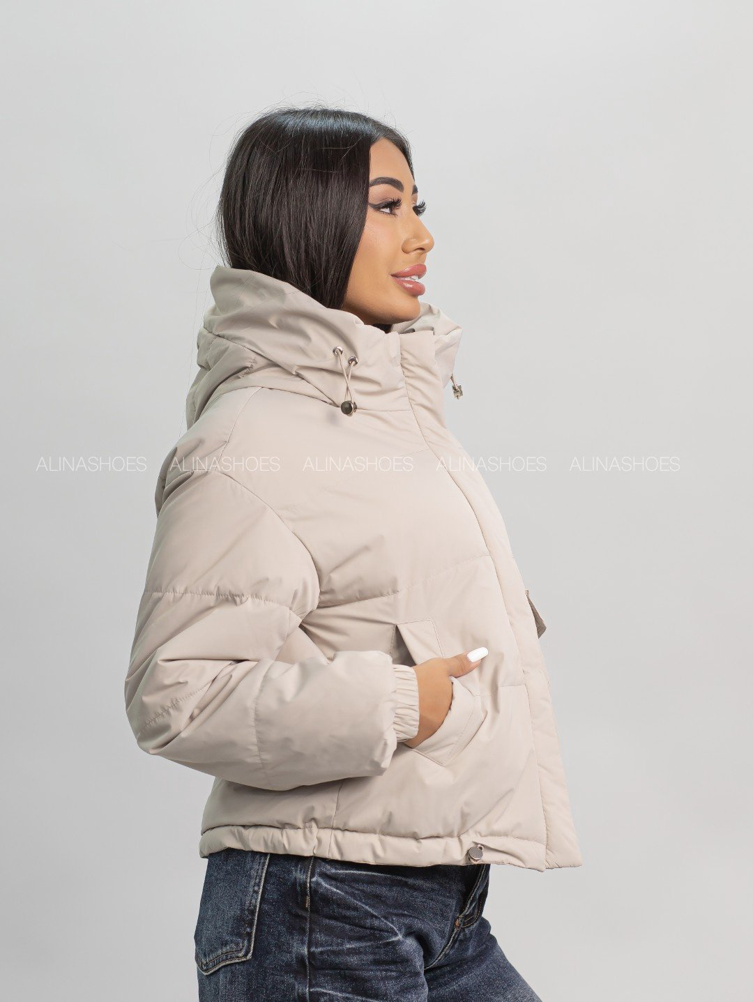 Демисезонная куртка alinashoes бежевый купить,NaN