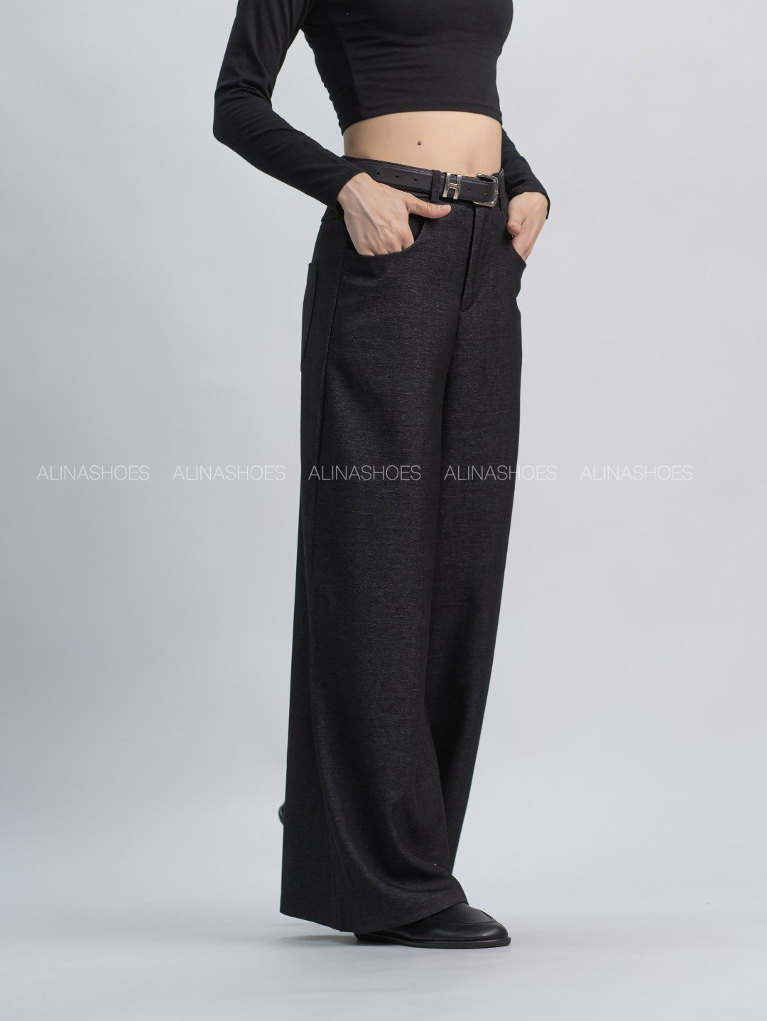 Повседневные брюки alinashoes черный купить,NaN