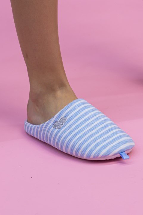 Тапочки alinashoes голубой купить,NaN