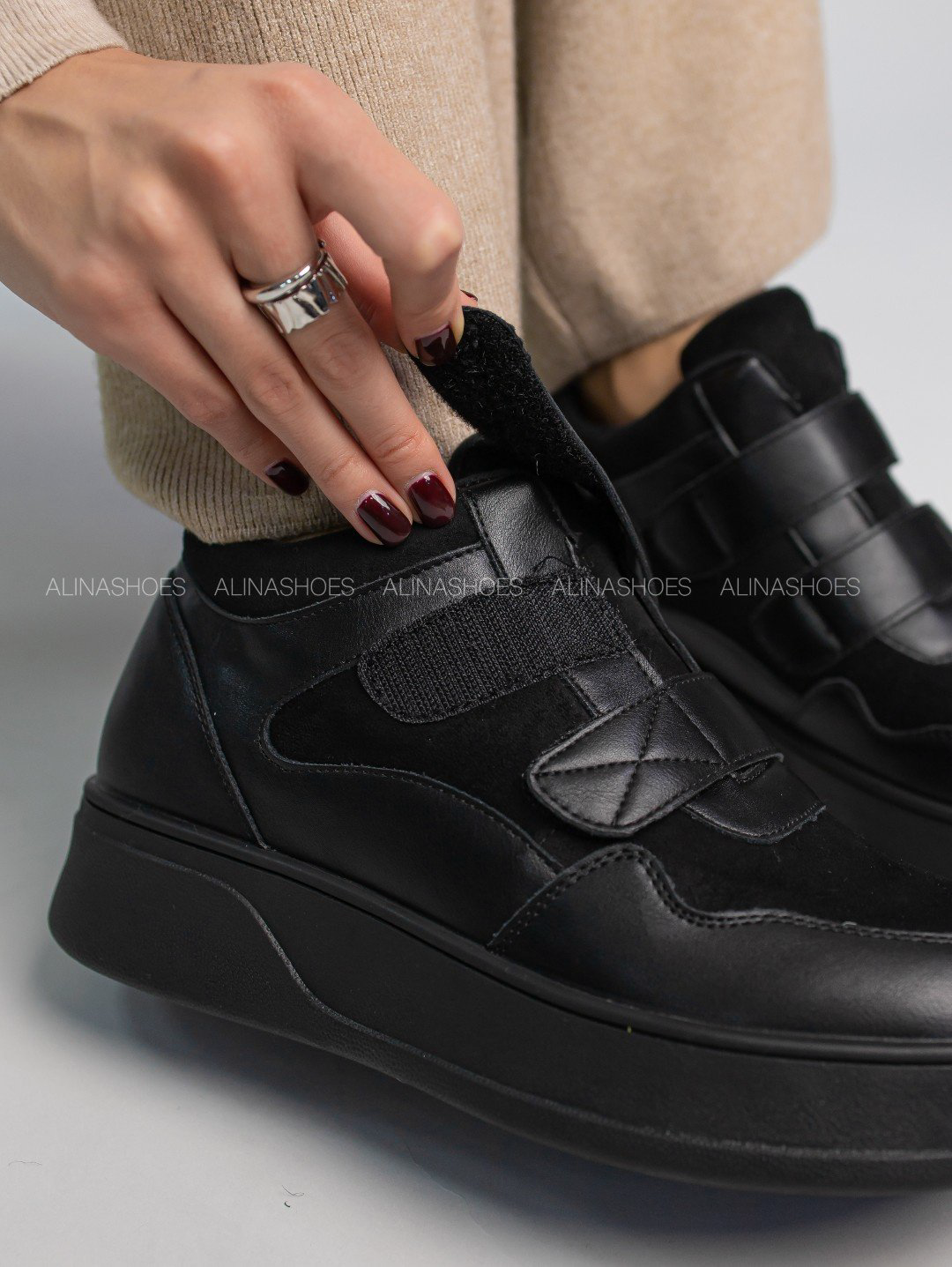 Кроссовки alinashoes черный купить,NaN