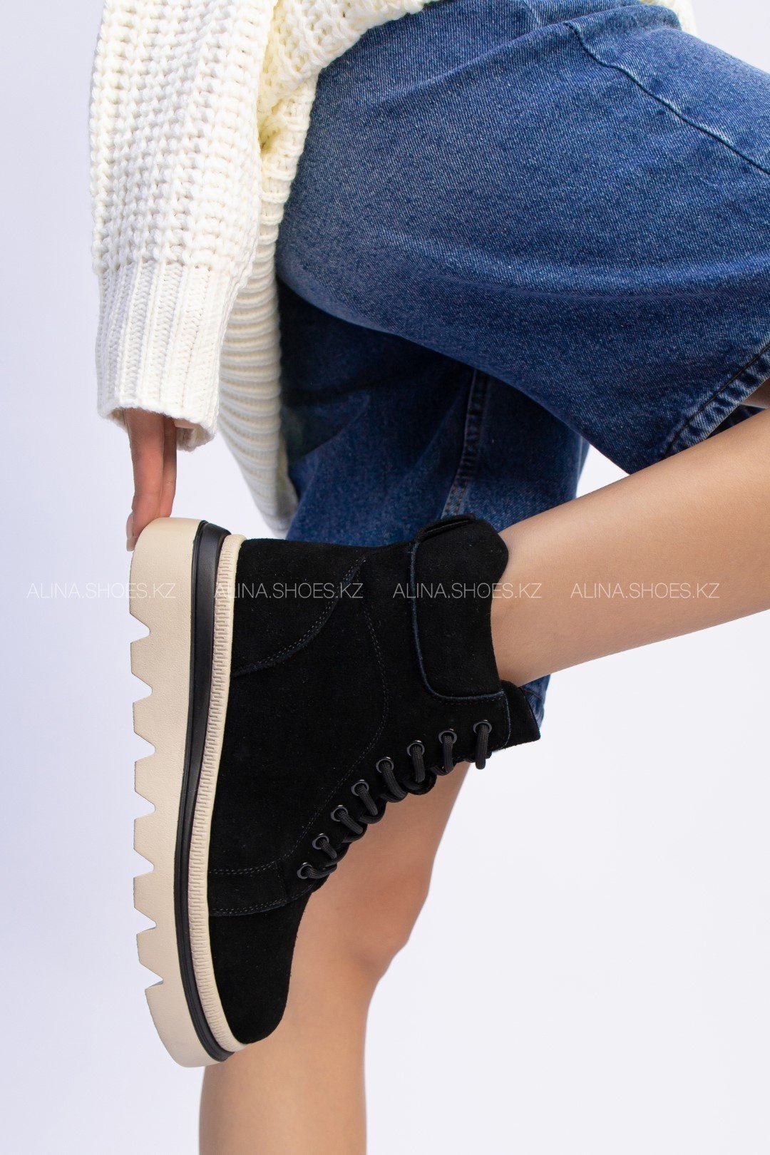 Ботинки alinashoes черный купить,NaN