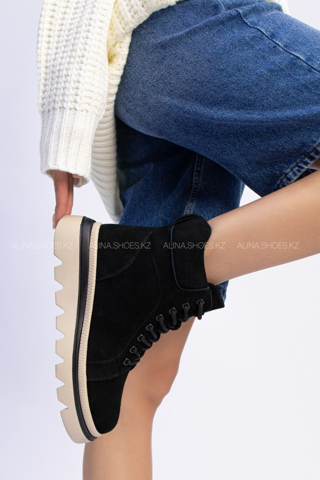 Ботинки alinashoes черный купить,NaN