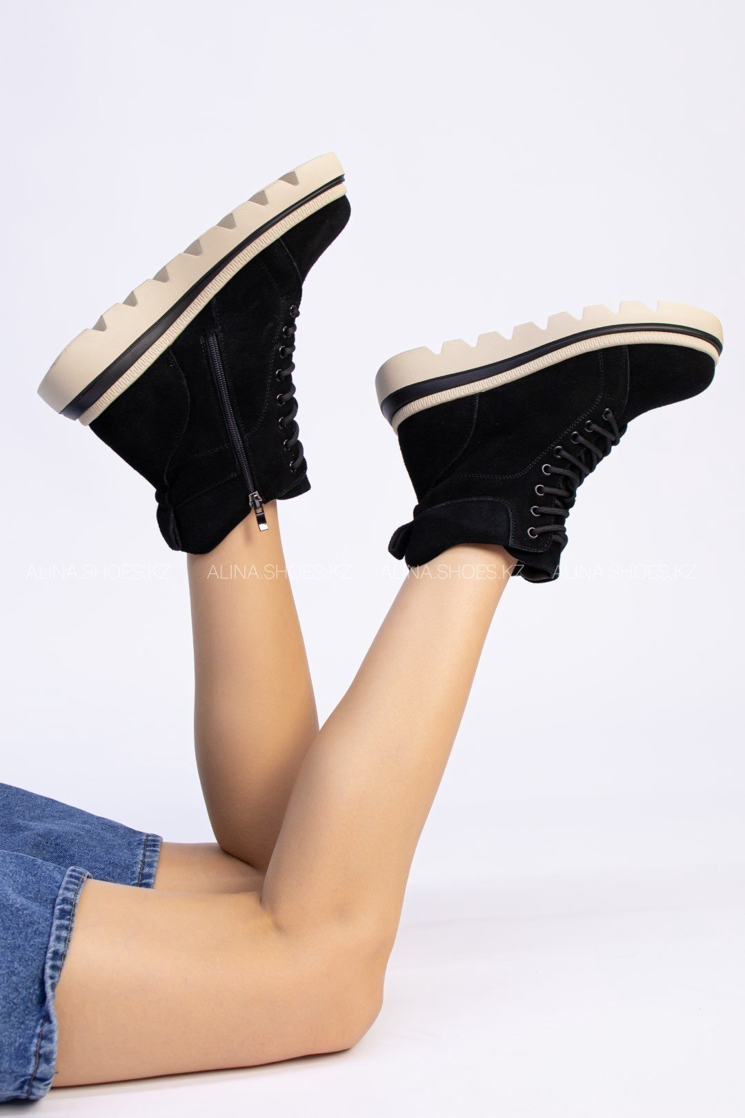 Ботинки alinashoes черный купить,NaN