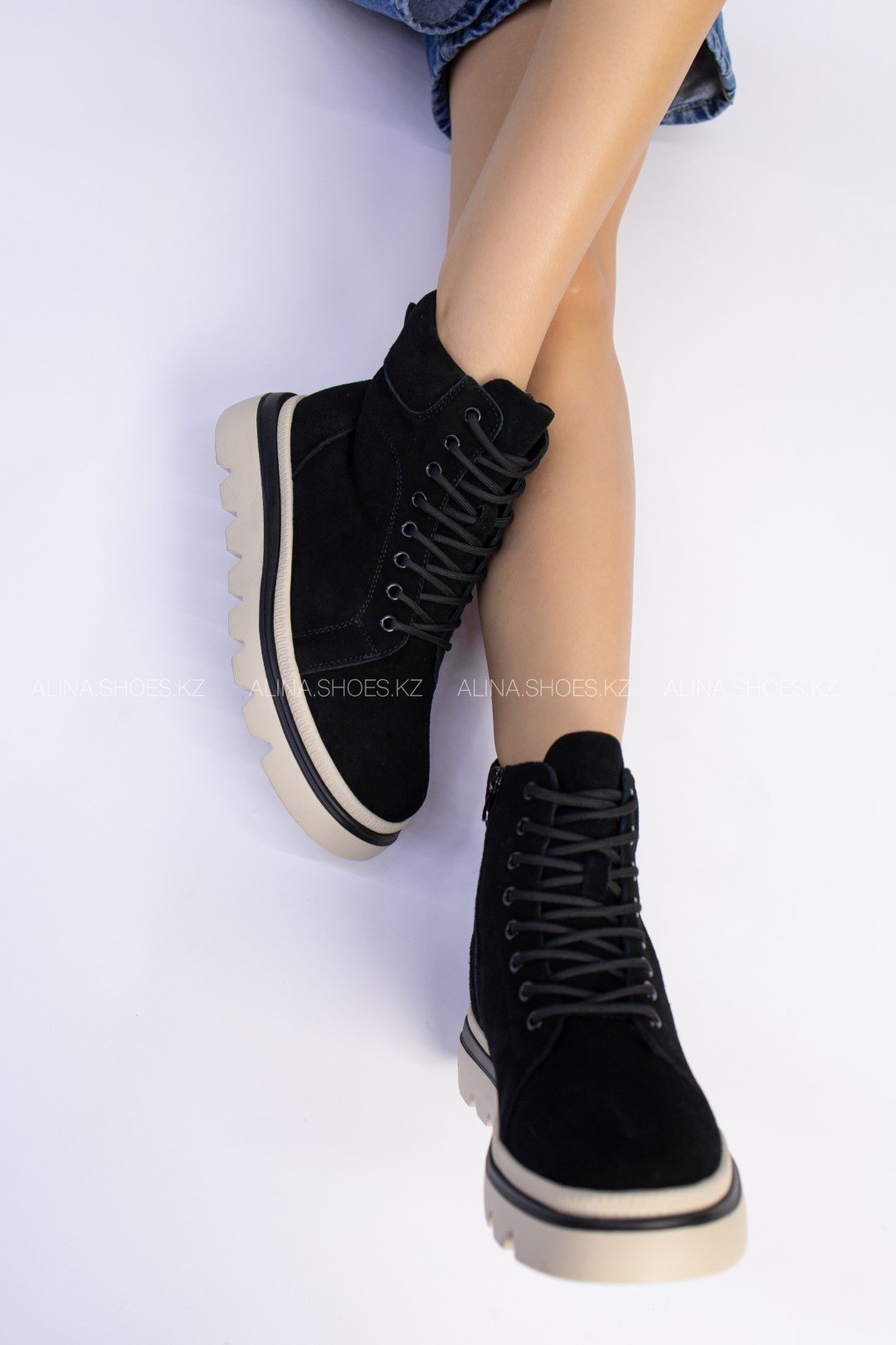 Ботинки alinashoes черный купить,NaN