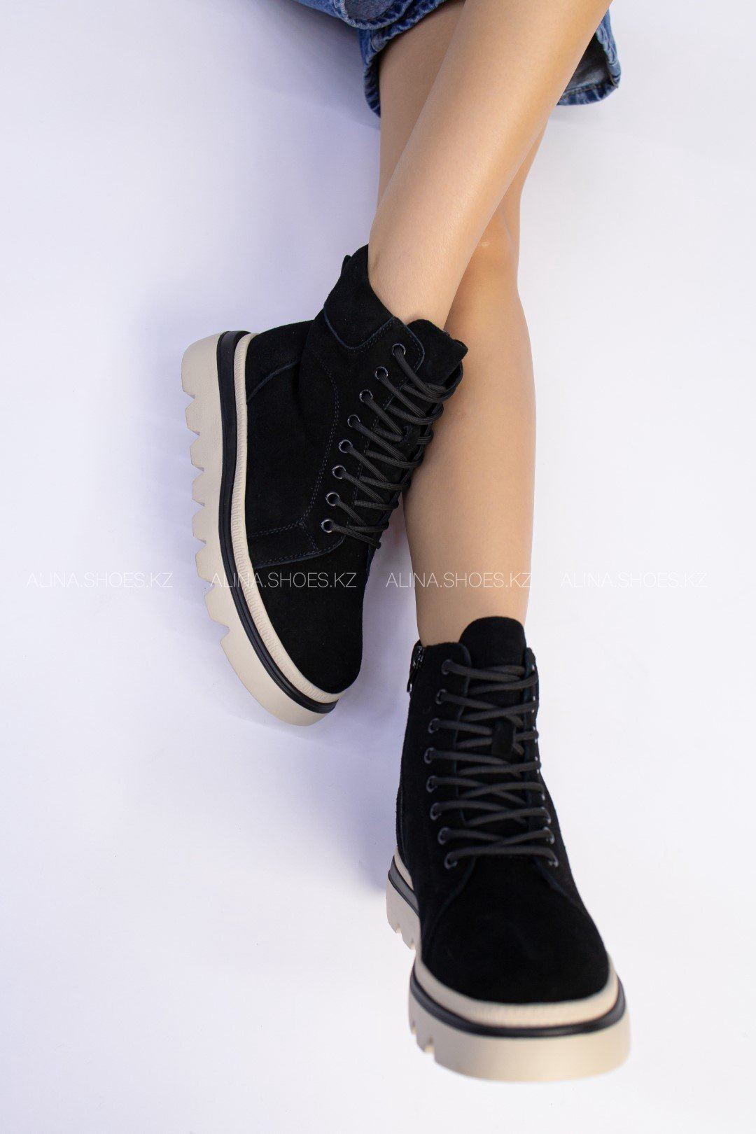 Ботинки alinashoes черный купить,NaN