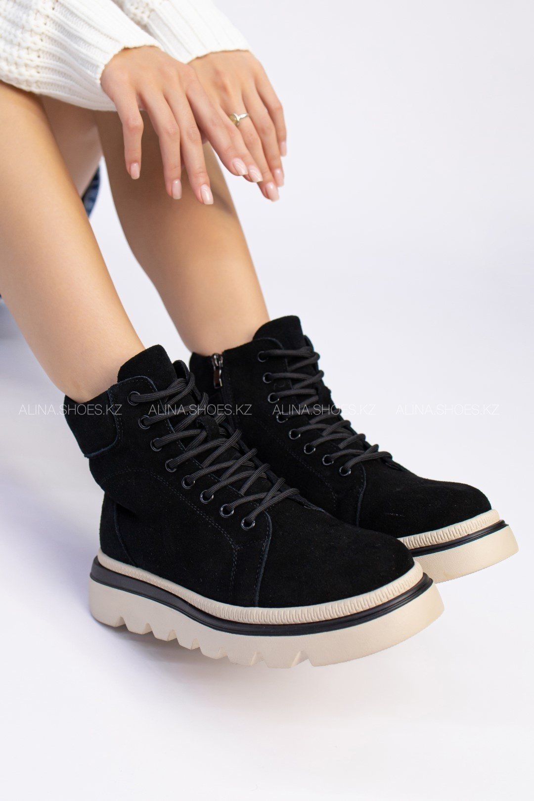 Ботинки alinashoes черный купить,NaN
