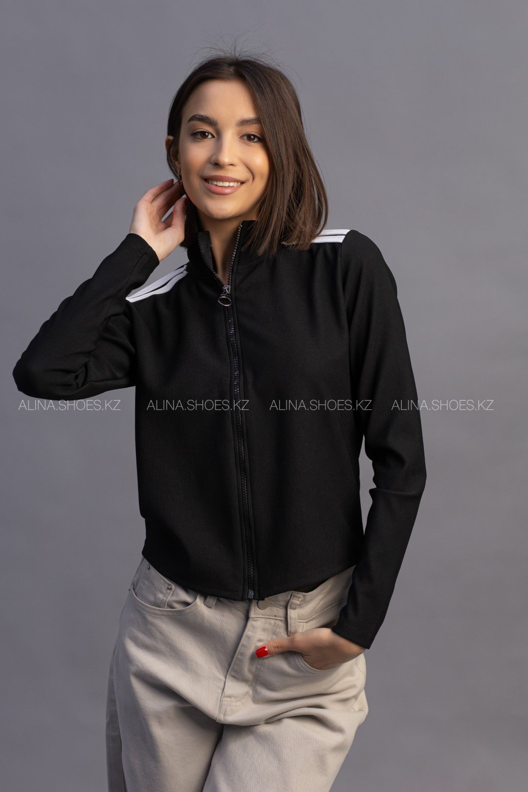 Олимпийка alinashoes черная S купить,NaN