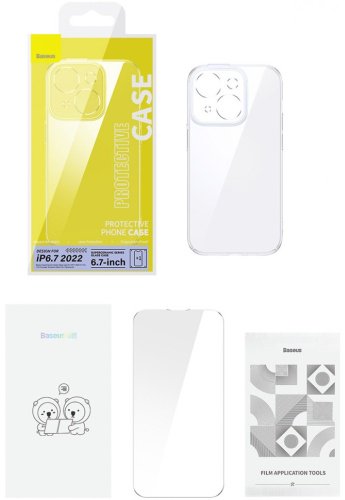 Чехол Baseus для Apple iPhone 14 Plus прозрачный купить,0