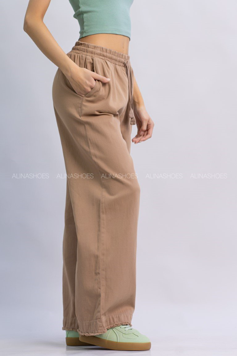 Джинсы прямые alinashoes коричневый купить,NaN
