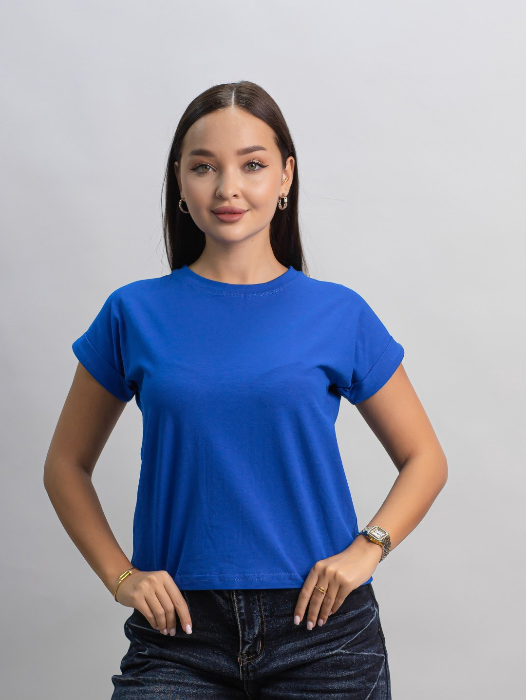 Футболка alinashoes без принта синяя one size купить,NaN