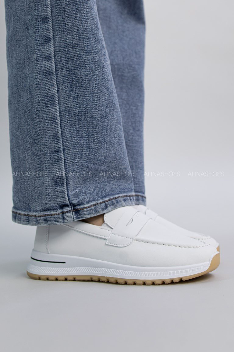 Мокасины alinashoes белый купить,NaN