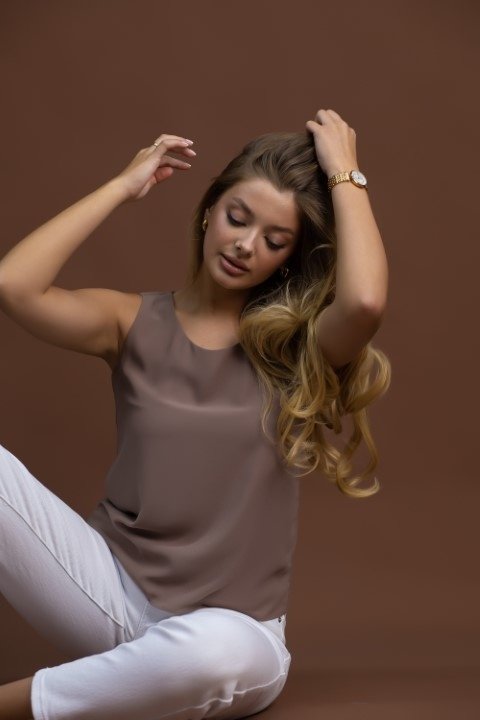 Топ alinashoes коричневый 42 купить,NaN